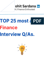 Top 25 Finance Interview Qs