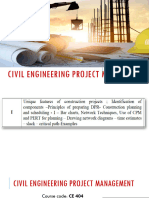 Civil Engg Project Management CE404