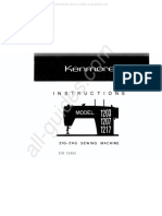 Kenmore 1203 Sewing Machine Instruction Manual