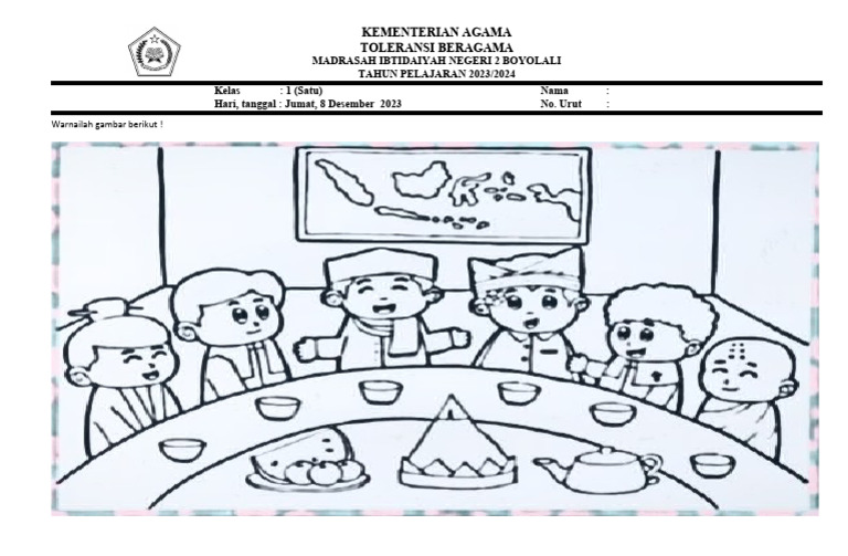 Mewarnai Toleransi Beragama | PDF