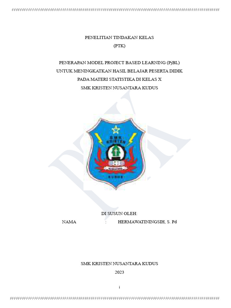 Penerapan Model Project Based Learning Pjbl Untuk Meningkatkan Hasil