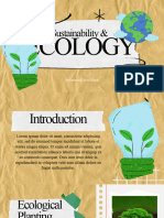 Brown and Green Scrapbook Sustainability and Ecology Presentation