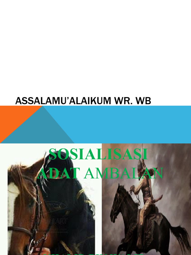 Adat Ambalan Kholid Bin Walid dan Khaulah Binti Azur | PDF