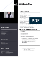 Navy Blue and Black Professional Resume