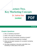Lecture Two. Key Conceots in Marketing