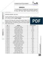 Publicación - Anuncio - Anuncio de La Celebracion y Valoracion Fase Oposicion-Aptitud Fisica