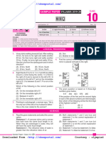 Cbse NSO Olympiad Sample Papers Class 10