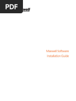 Maxwell Software Installation Guide 2018