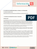 4.3 Fuentes de Información para La Ciencia y La Tecnología