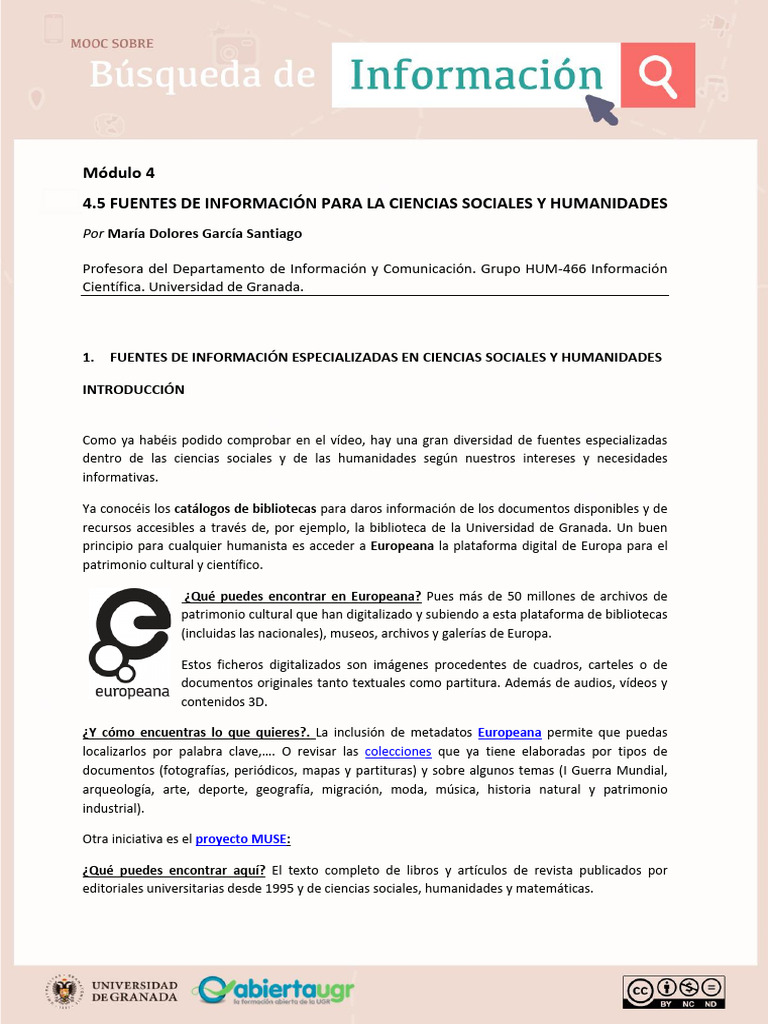 Fuentes de Información en Ciencias Sociales | PDF | Caso de ley
