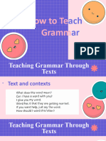 How To Teach Grammar Through Texts