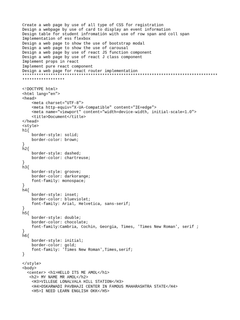 Html test pdf bootstrap front end framework cascading style sheets