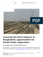 Greening The Brick Industry in Bangladesh Opportunities For South South Cooperation 20150818