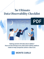 The Ultimate Data Observability Checklist Guide