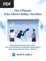 The Ultimate Data Observability Checklist Guide