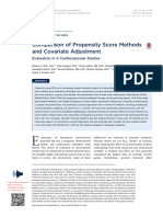 Comparison of Propensity Score Methods and Covariate Adjustment