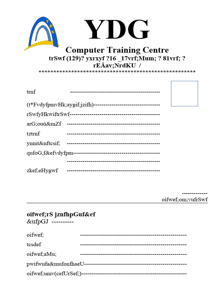Student Application Form | PDF