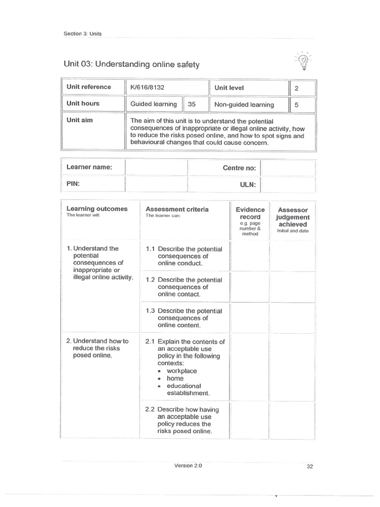 S&P Unit 3 | PDF