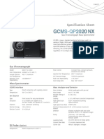 Specification Sheet GCMS-QP2020 NX