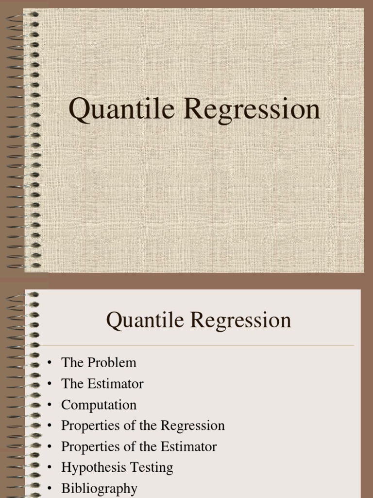 Quantile Regression | PDF | Heteroscedasticity | Regression Analysis