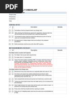 Firefighting Design Checklist