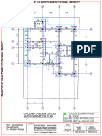 Ground Column Layout and Foundation Plan: PB PB