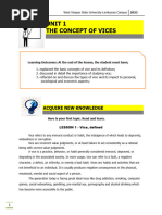 Unit 1 Concept of Vices and Its Control