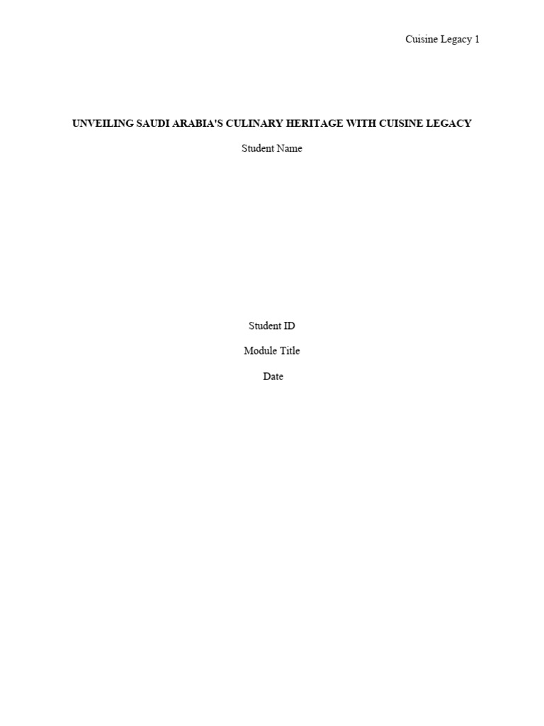 Saudi Arabia Cuisine Legacy Final Copy Revised | PDF | Accessibility ...