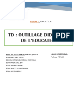 TD Outillage Didactique