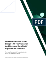 Personalization at Scale Bring Forth The Customer and Business Benefits of Experience Excellence