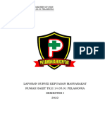 Laporan Survei Kepuasan Masyarakat Semester I 2022 Rumkit Pelamonia