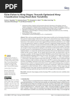 From Pulses To Sleep Stages: Towards Optimized Sleep Classification Using Heart-Rate Variability