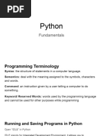 Python Fundamentals