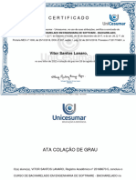 Certificado: Vitor Santos Lanaro