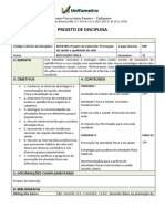 Projeto de Disciplina 2024 Projeto de Extensão Educação Física, Sociedade e Atuação Profissional