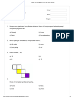 Latihan Soal (Jaring-Jaring Kubus Dan Balok) - Quizizz 20soal Tanpa Kunci