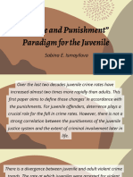 Crime and Punishment Paradigm For The Juvenile