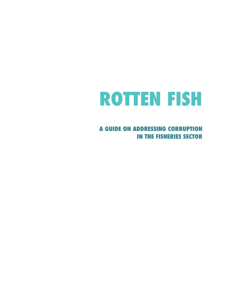 Part B Rotten Fish Addressing Corruption in The Fisheries Sector | PDF ...