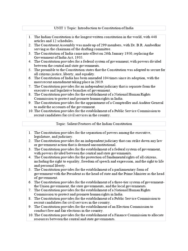 Overview of the Indian Constitution | PDF | Supreme Court Of India | Writ