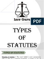 Types of Statutes