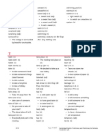 Vocabulary List Cambridge Letter T