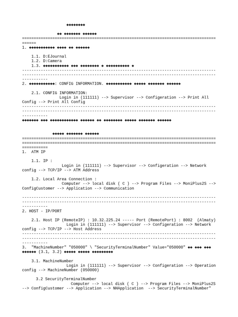 ATM Configuration Guide and Setup | PDF | Port (Computer Networking ...