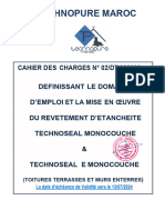 Technoseal Monocouche - Toitures Et Murs Enterres N 02 DT 03 2022
