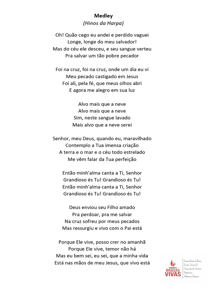 JV 02.24 - Medley Hinos Da Harpa | PDF