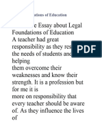 Legal Foundations of Education