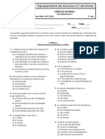 Teste Diagnóstico 9º CN