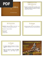 1 - ECOLOGIA GERAL - TEMA 1- Conceitos Fundamentais