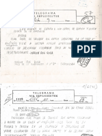 Telegrames Enviats Pel Pare de Puig Antich A Francisco Franco I Al Príncep Joan Carles de Borbó