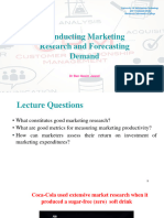 Lecture 5 Conducting Marketing Research and Forcasting Demand - 2