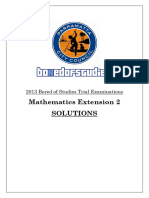 2013 BoS Trials Mathematics Extension 2 Solutions